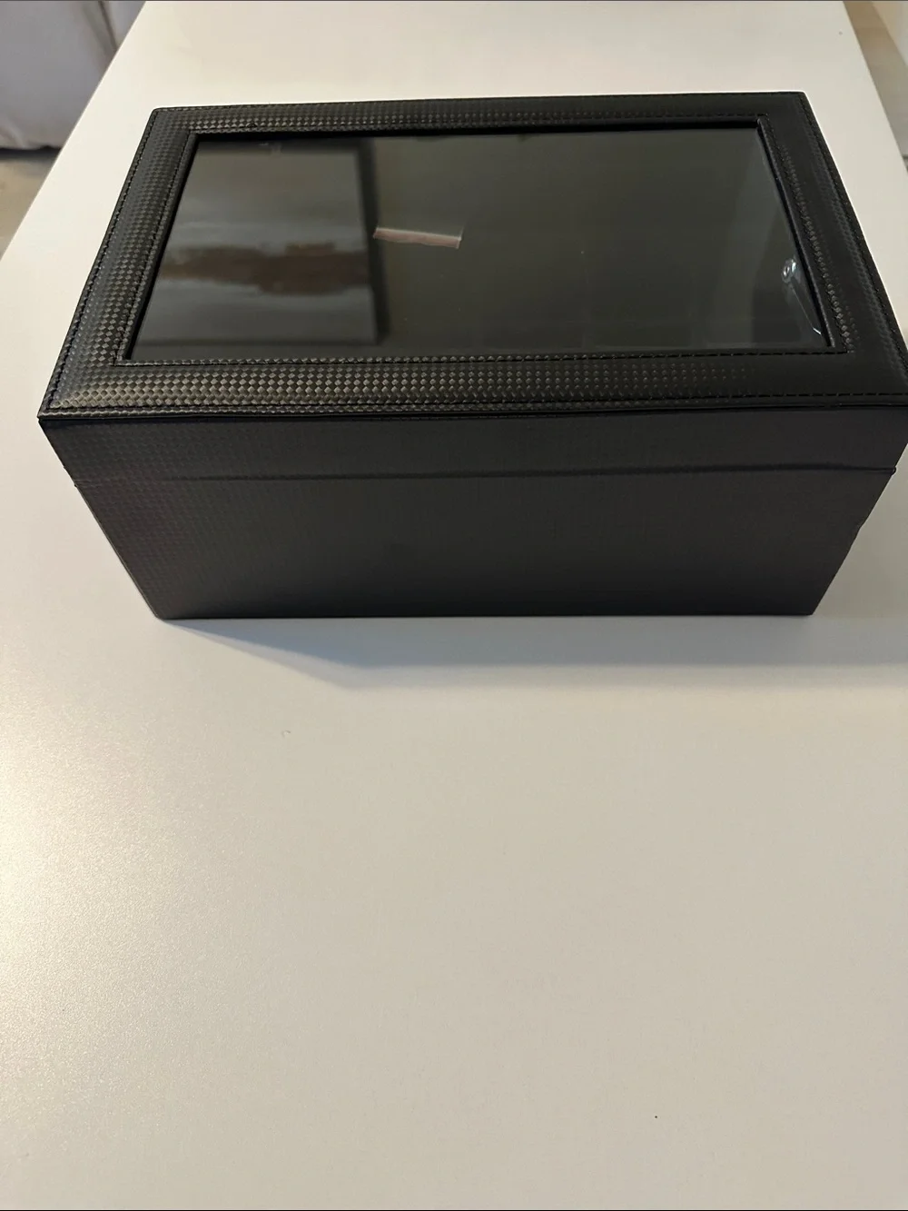 12 slot Watch box,2 layer lockable watch case with glass lid with 1 drawer for 💍